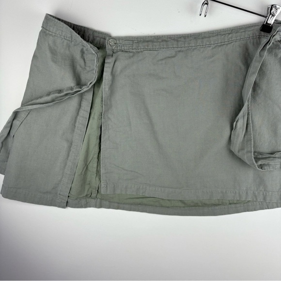 Abercrombie & Fitch Women’s Wrap Bow Mini Skirt Gray Preppy Small - Picture 4 of 6
